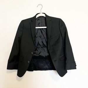 Lauren Ralph Lauren Black Two-Button Blazer Size 10R Tailored Career Jacket